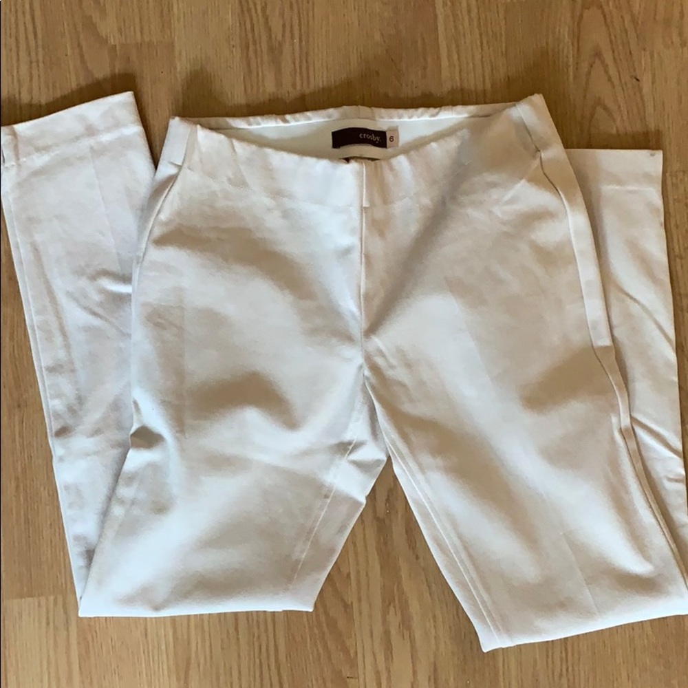 Stretch Crosby pants blush /cream